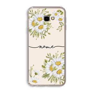 CaseCompany Daisies: Samsung Galaxy J4 Plus Transparant Hoesje