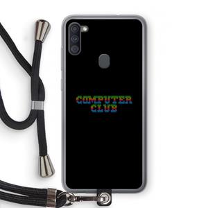 CaseCompany Retro: Samsung Galaxy A11 Transparant Hoesje met koord