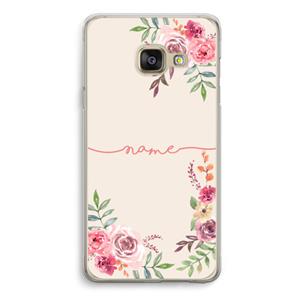 CaseCompany Rozen: Samsung A3 (2017) Transparant Hoesje