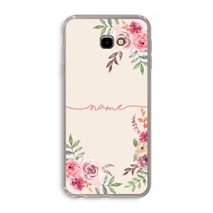 CaseCompany Rozen: Samsung Galaxy J4 Plus Transparant Hoesje