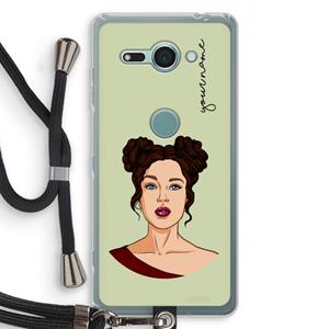CaseCompany Pop-Art Creator: Sony Xperia XZ2 Compact Transparant Hoesje met koord