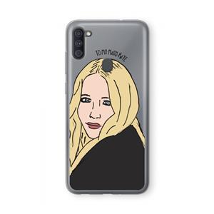 CaseCompany Mary Kate: Samsung Galaxy A11 Transparant Hoesje