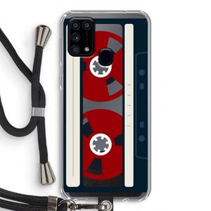 CaseCompany Here's your tape: Samsung Galaxy M31 Transparant Hoesje met koord