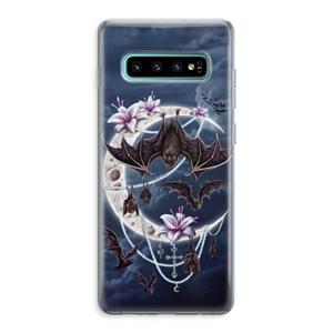 CaseCompany Vleermuizen Maan: Samsung Galaxy S10 Plus Transparant Hoesje