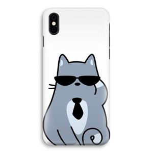 CaseCompany Cool cat: iPhone X Volledig Geprint Hoesje