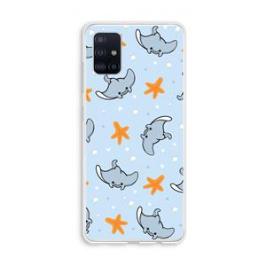 CaseCompany Manta: Galaxy A51 4G Transparant Hoesje
