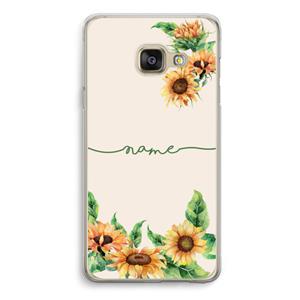 CaseCompany Zonnebloemen: Samsung A3 (2017) Transparant Hoesje