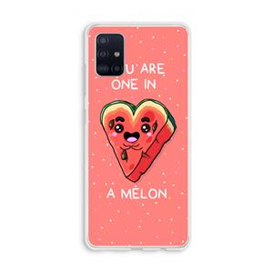 CaseCompany One In A Melon: Galaxy A51 4G Transparant Hoesje