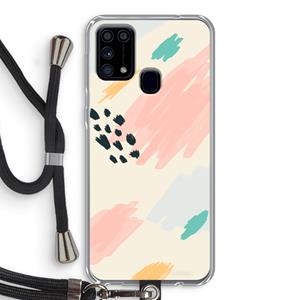 CaseCompany Sunday Chillings: Samsung Galaxy M31 Transparant Hoesje met koord