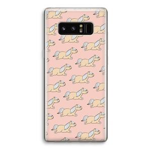 CaseCompany Ponys: Samsung Galaxy Note 8 Transparant Hoesje