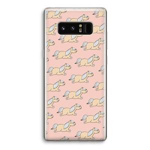 CaseCompany Ponys: Samsung Galaxy Note 8 Transparant Hoesje