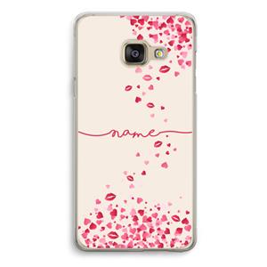 CaseCompany Hartjes en kusjes: Samsung A3 (2017) Transparant Hoesje