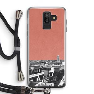CaseCompany Marrakech Skyline : Samsung Galaxy J8 (2018) Transparant Hoesje met koord