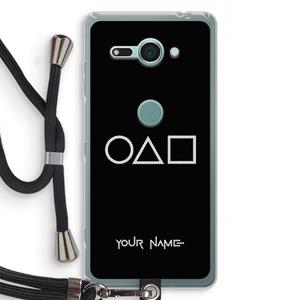 CaseCompany Squid Game: Sony Xperia XZ2 Compact Transparant Hoesje met koord