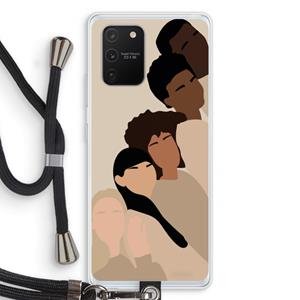 CaseCompany Sweet creatures: Samsung Galaxy S10 Lite Transparant Hoesje met koord