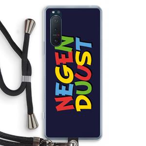 CaseCompany 90's One: Sony Xperia 5 II Transparant Hoesje met koord