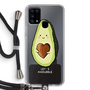 CaseCompany Avocuddle: Samsung Galaxy M31 Transparant Hoesje met koord