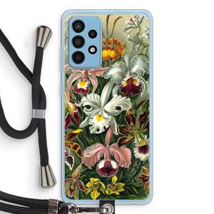 CaseCompany Haeckel Orchidae: Samsung Galaxy A52 Transparant Hoesje met koord