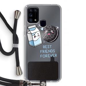 CaseCompany Best Friend Forever: Samsung Galaxy M31 Transparant Hoesje met koord