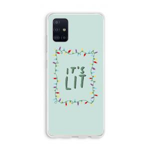 CaseCompany It's Lit: Galaxy A51 4G Transparant Hoesje