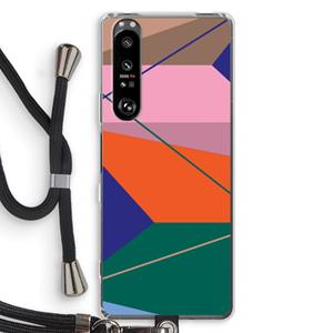 CaseCompany Gestalte 1: Sony Xperia 1 III Transparant Hoesje met koord