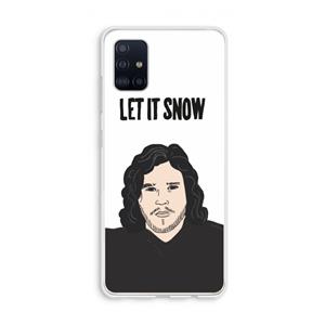 CaseCompany Let It Snow: Galaxy A51 4G Transparant Hoesje
