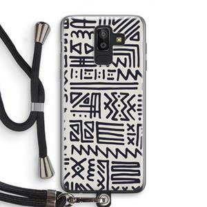 CaseCompany Marrakech print: Samsung Galaxy J8 (2018) Transparant Hoesje met koord