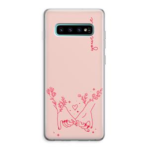 CaseCompany Best Friends: Samsung Galaxy S10 Plus Transparant Hoesje