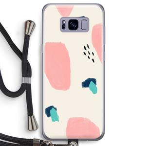 CaseCompany Monday Surprise: Samsung Galaxy S8 Transparant Hoesje met koord