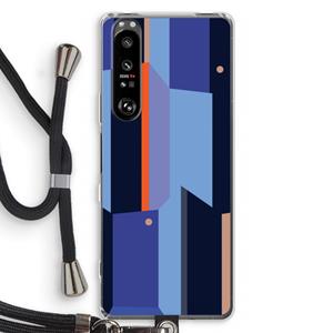 CaseCompany Gestalte 3: Sony Xperia 1 III Transparant Hoesje met koord