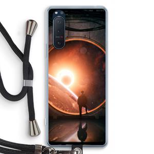 CaseCompany Ephemeral: Sony Xperia 5 II Transparant Hoesje met koord