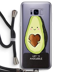 CaseCompany Avocuddle: Samsung Galaxy S8 Transparant Hoesje met koord