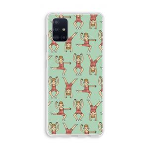 CaseCompany Gymboys: Galaxy A51 4G Transparant Hoesje