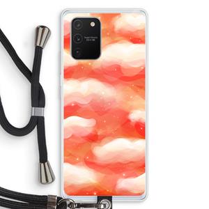 CaseCompany Lichte Wolken: Samsung Galaxy S10 Lite Transparant Hoesje met koord