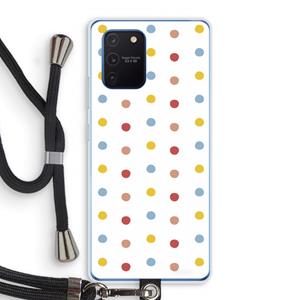 CaseCompany Bollen: Samsung Galaxy Note 10 Lite Transparant Hoesje met koord