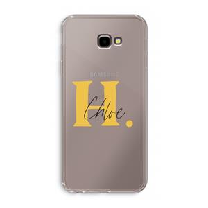 CaseCompany Amber Script: Samsung Galaxy J4 Plus Transparant Hoesje