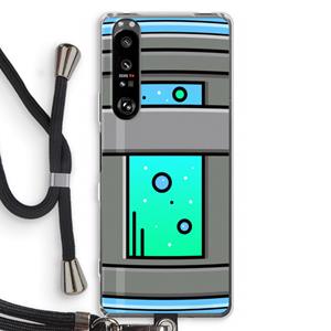 CaseCompany Chug Bottle: Sony Xperia 1 III Transparant Hoesje met koord