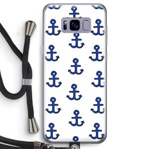 CaseCompany Ankers: Samsung Galaxy S8 Transparant Hoesje met koord