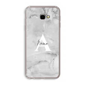 CaseCompany Ivory Marble: Samsung Galaxy J4 Plus Transparant Hoesje