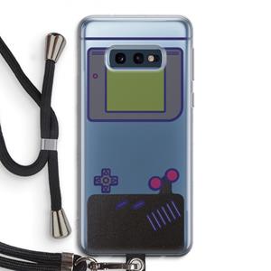 CaseCompany Game On: Samsung Galaxy S10e Transparant Hoesje met koord