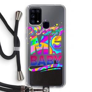 CaseCompany Touch Me: Samsung Galaxy M31 Transparant Hoesje met koord