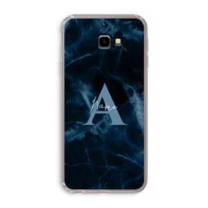 CaseCompany Midnight Marble: Samsung Galaxy J4 Plus Transparant Hoesje