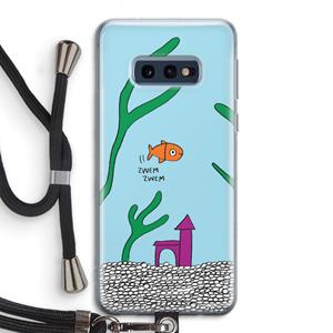 CaseCompany Aquarium: Samsung Galaxy S10e Transparant Hoesje met koord