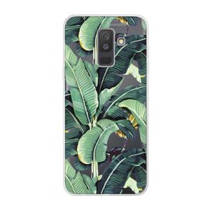 CaseCompany Bananenbladeren: Samsung Galaxy A6 Plus (2018) Transparant Hoesje