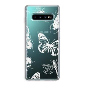CaseCompany Tiny Bugs: Samsung Galaxy S10 Plus Transparant Hoesje