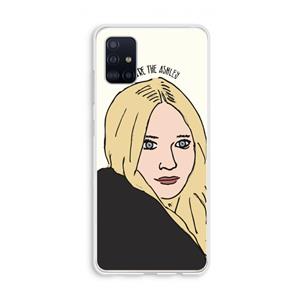 CaseCompany Ashley: Galaxy A51 4G Transparant Hoesje