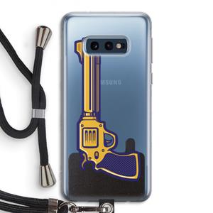 CaseCompany Pew Pew Pew: Samsung Galaxy S10e Transparant Hoesje met koord