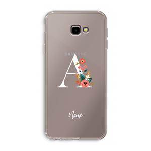 CaseCompany Pink Bouquet: Samsung Galaxy J4 Plus Transparant Hoesje