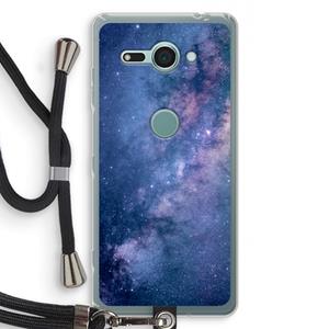 CaseCompany Nebula: Sony Xperia XZ2 Compact Transparant Hoesje met koord