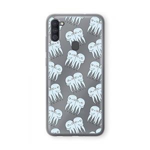 CaseCompany Octopussen: Samsung Galaxy A11 Transparant Hoesje